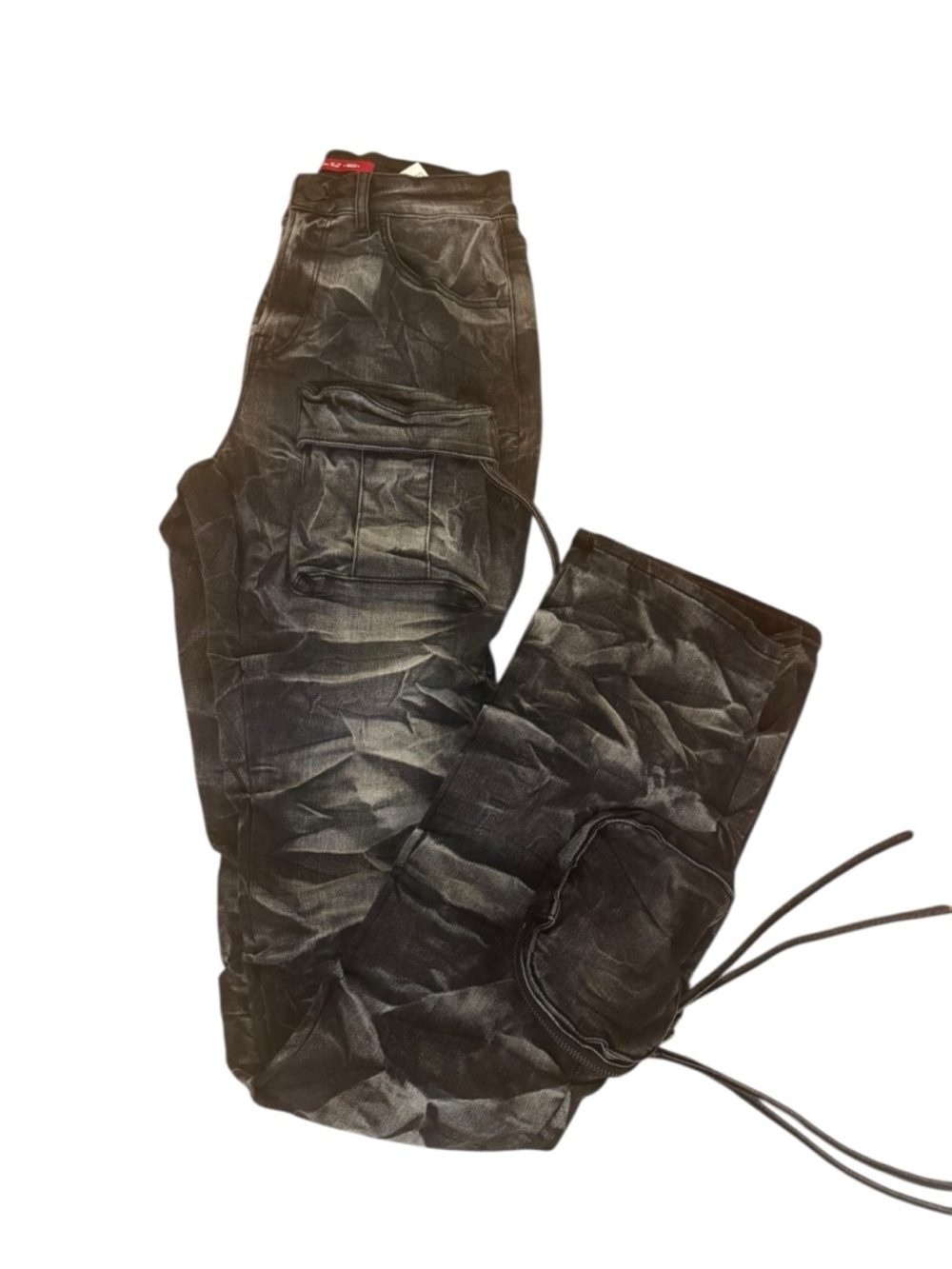 Wide Leg Cargo Pants in Black - Brand: